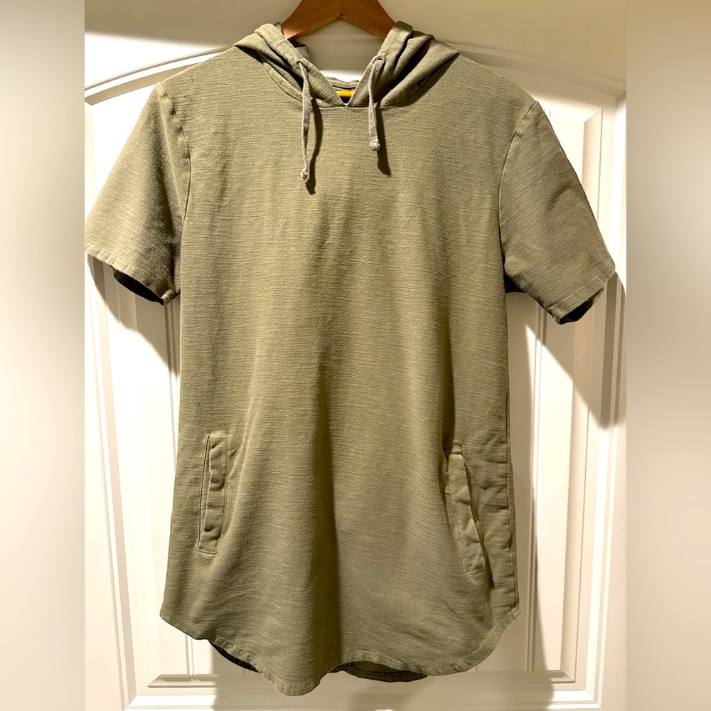 PAC SUN Men’s Oversized Hooded Short Sleeve Top Size M